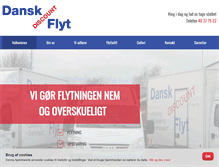 Tablet Screenshot of dansk-discountflyt.dk